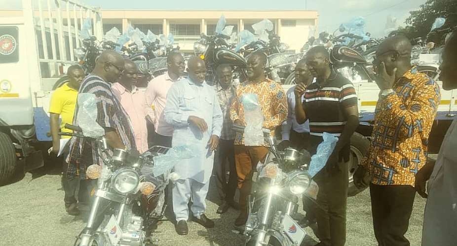 Eastern Regional Minister Presents 1,238 Motorbikes To Assembly Members