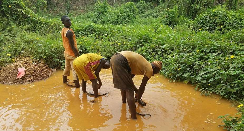 Poverty is prevalent in most gold mining communities in Ghana. - Source: Wikimedia Commons
