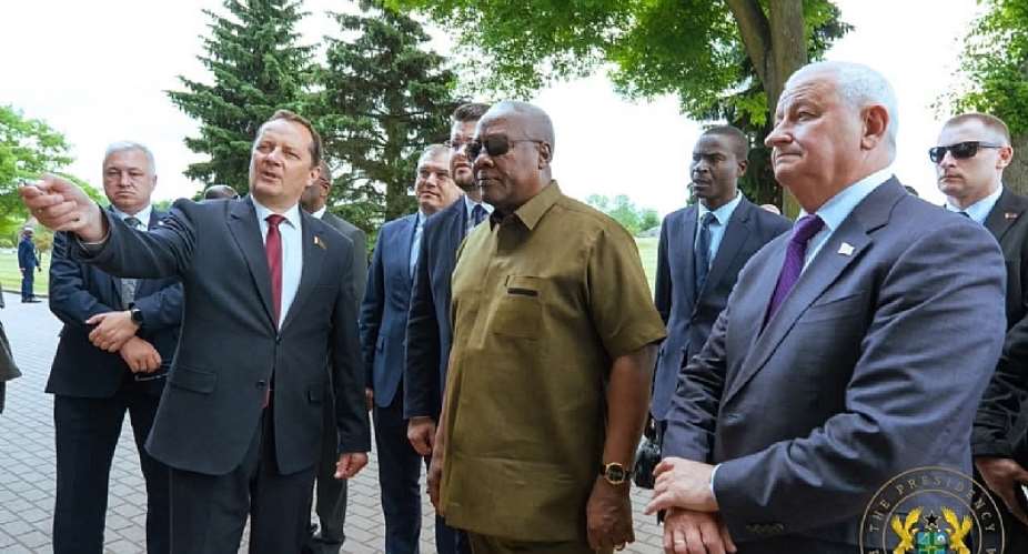 Brest Governor hosts Mahama after tour of Hero Fortress in Belarus