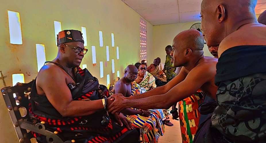 My Doors Are Always Open to You – Nana Osae Nyampong VI Assures Newly Enstooled Pese Amankrado of Full Support