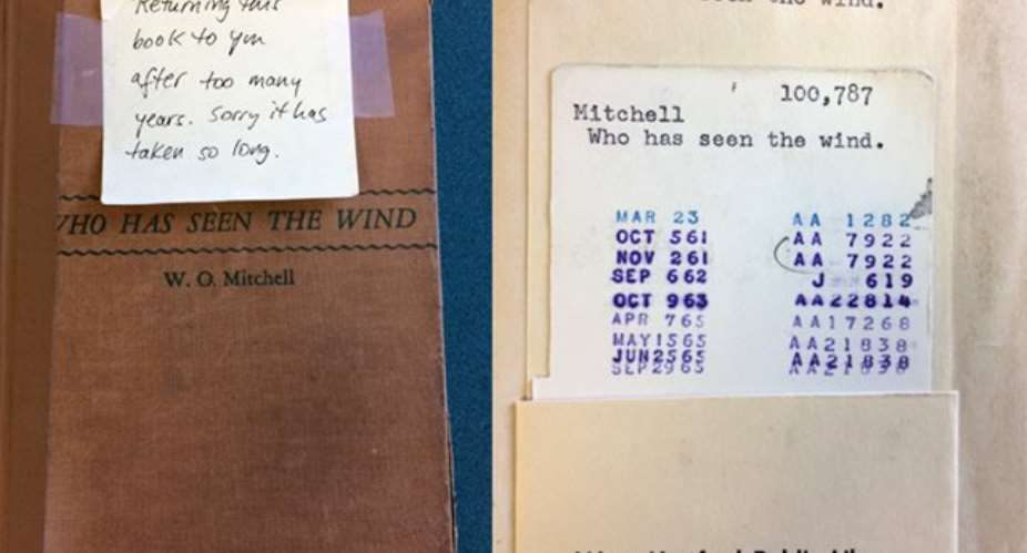 Library gets book back 52 years late