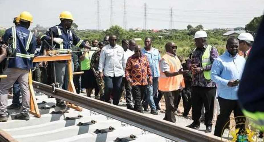 Western Railway Line Construction Progressing; Minister Impressed