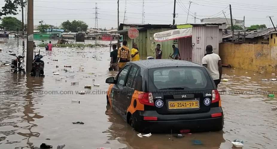 Heavy Downpour Flood Parts Of Accra Photos