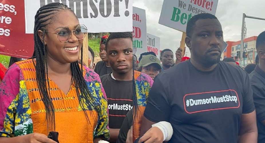 Yvonne Nelson expresses disappointment over celebrities absence at #DumsorMustStop vigil