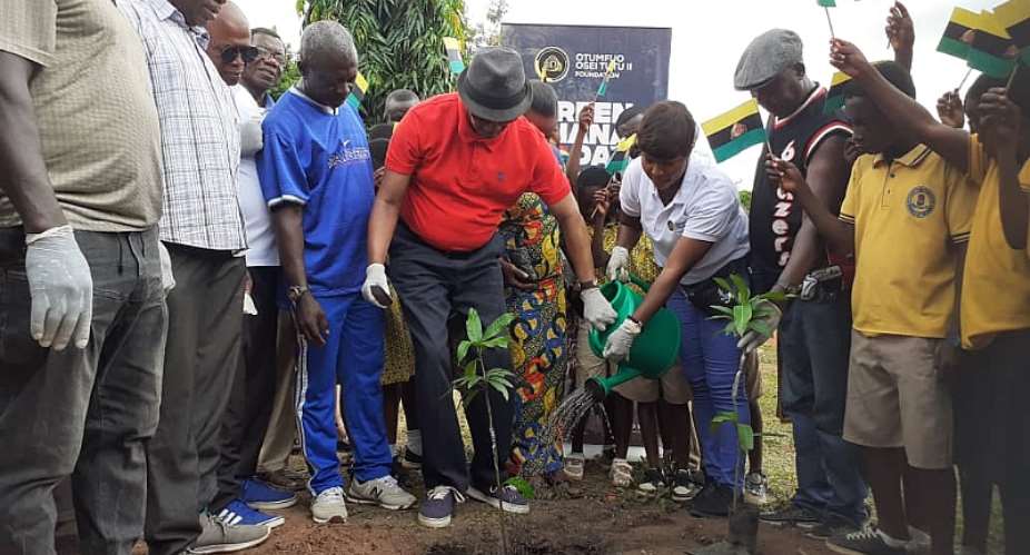 Asantehene’s 25th anniversary: Bantamahene joins Otumfuo Osei Tutu II Foundation to plant over 25,000 trees