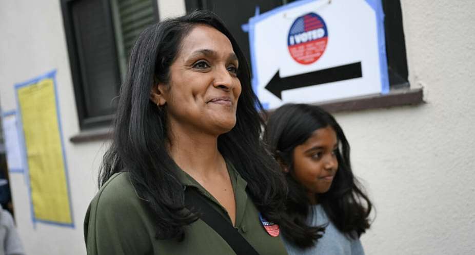 Los Angeles Council member Nithya Raman advanced to a runoff in the mayoral election against incumbent Karen Bass. -  Patrick T. Fallon, AFP