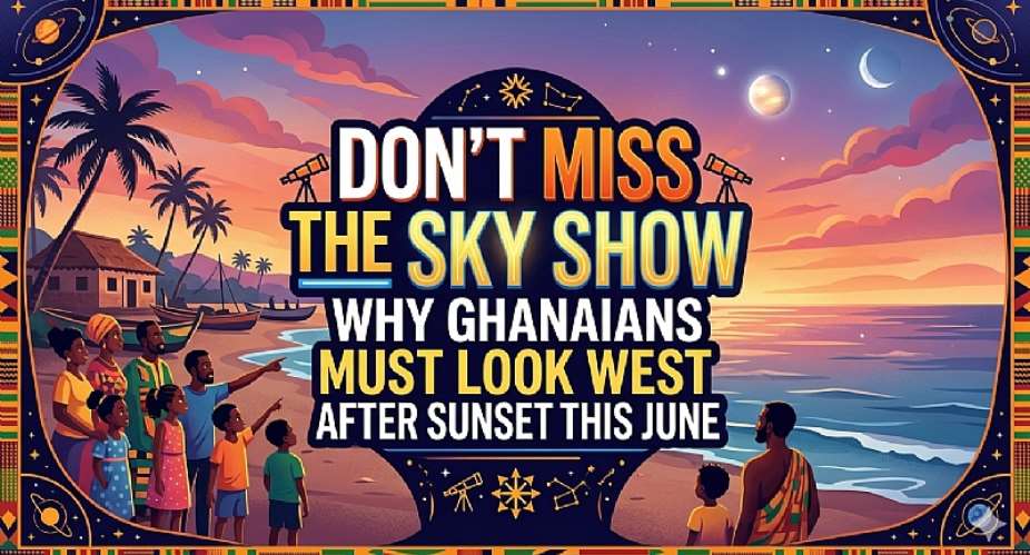 Don’t Miss the Sky Show: Why Ghanaians Must Look West After Sunset This June