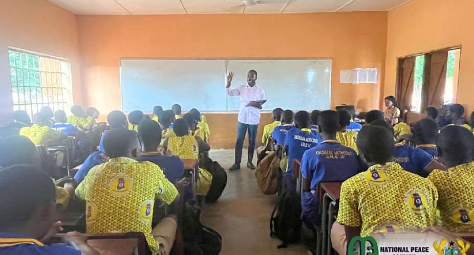 Eastern Regional Peace Council sensitises Okorase Methodist JHS students on conflict prevention