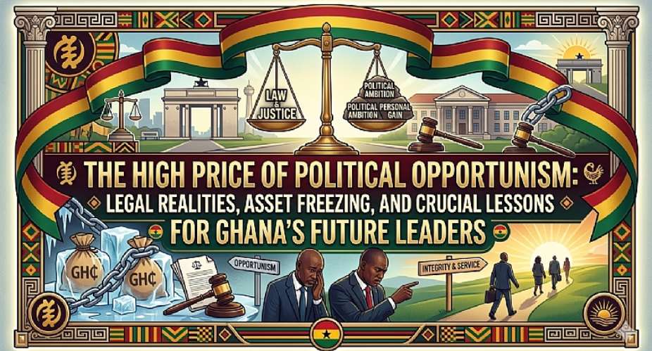 The High Price Of Political Opportunism: Legal Realities, Asset Freezing, And Crucial Lessons For Ghana’s Future Leaders