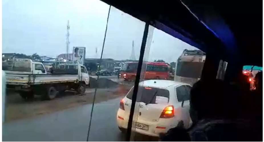 Fuel tanker fire causes heavy traffic on Tema-Accra Motorway