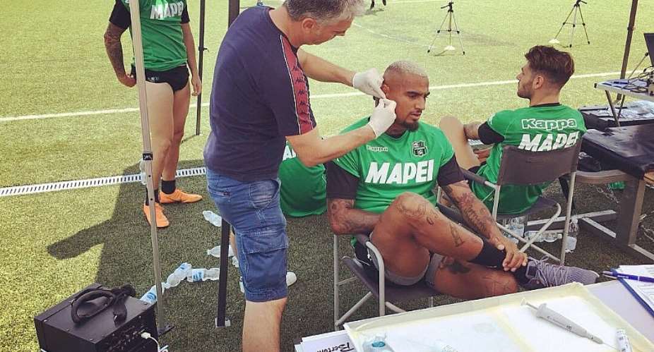 KP Boateng Joins US Sassuolo In Pre-Season Training