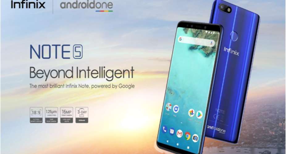 Infinix Unveils The Latest AI Device, Note 5 Powered By Android One