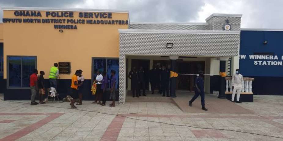 Afenyo Markin builds, commissions new police at New Winneba; plans to build more