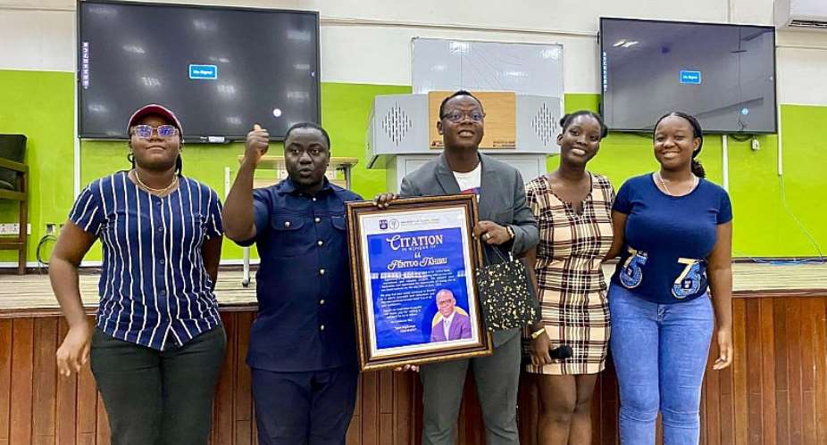 Joy Sports’ Fentuo Tahiru Fentuo honored by University of Ghana Students