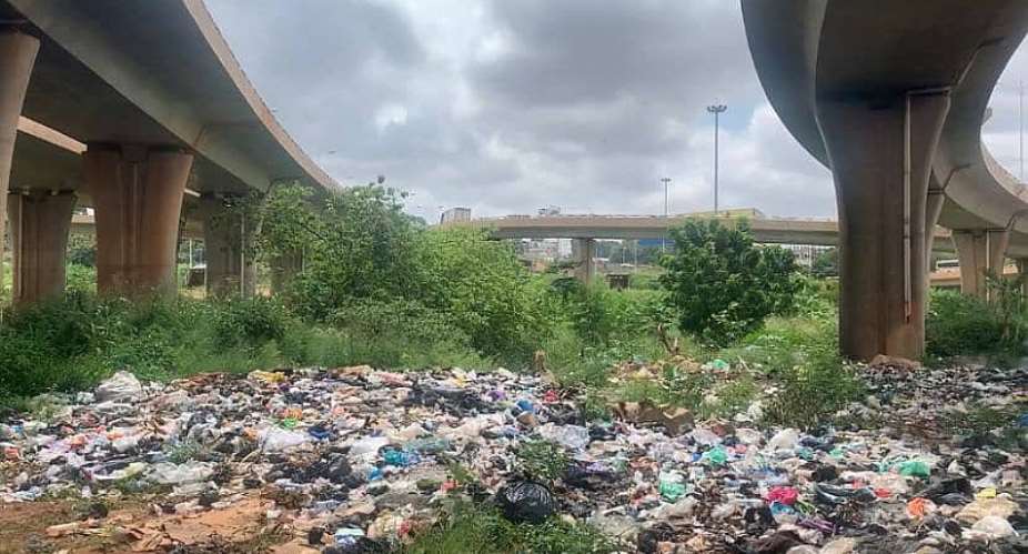 Kumasi: Sofoline interchange underpass turns into public toilet, refuse dump