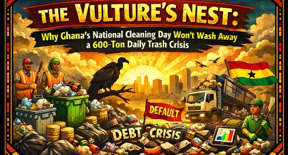 THE VULTURES NEST: Why Ghana’s National Cleaning Day Wont Wash Away a 600-Ton Daily Trash Crisis