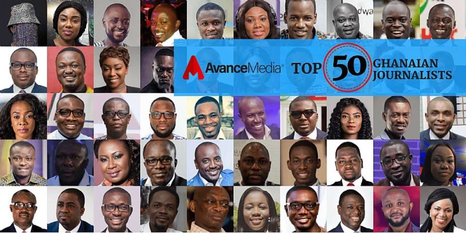 Avance Media Announces 2018 Top 50 Ghanaian Journalist