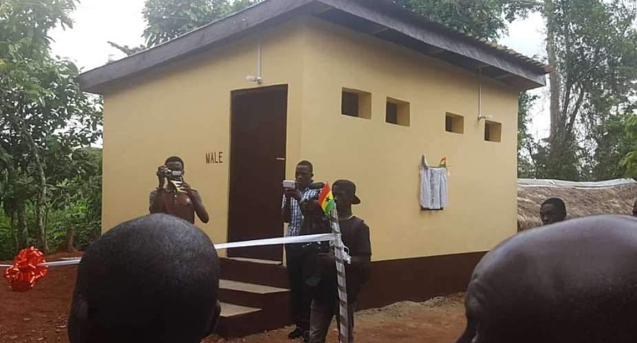Assin North MP Commissions 8-Seater Toilet Facility