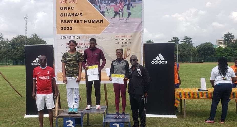 Edwin Gadayi shines at AshantiBA Meet 2022 of GNPC Ghana Fastest Human