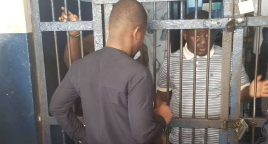 Kojo Peprah in Police Cell