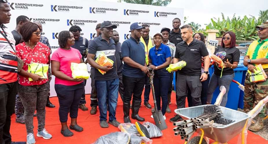 Karpowership Ghana Backs National Clean-Up Drive With Major Sanitation Donation to EKMA