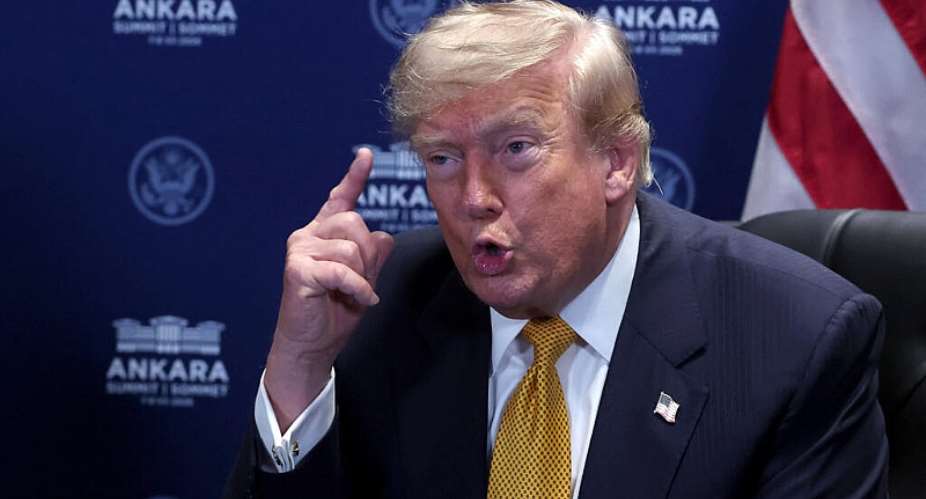 A file image of US President Donald Trump on the sidelines of the NATO summit in Ankara on July 8, 2026. -  Filip Singer, AFP