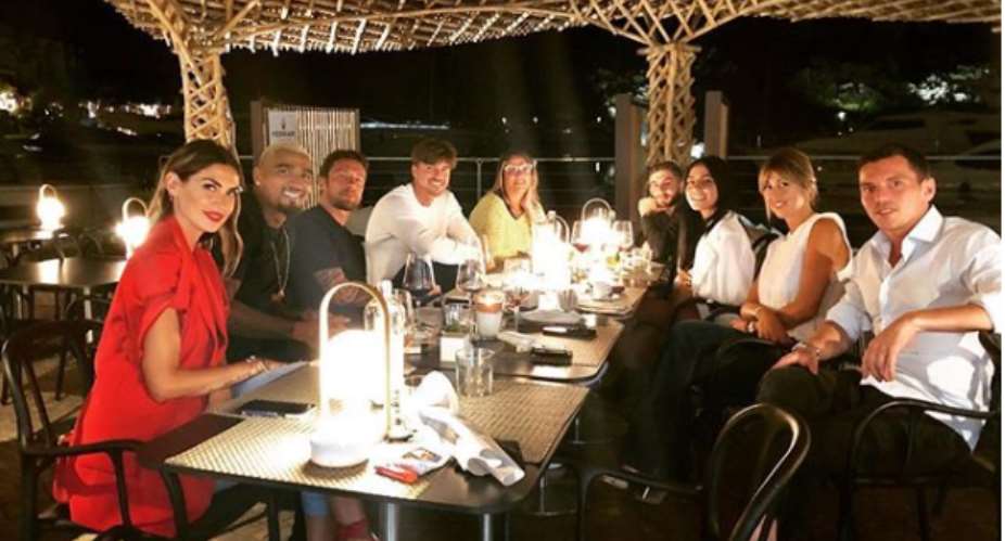 KP Boateng Goes Out For Dinner With Juventus Star Claudio Marchisio