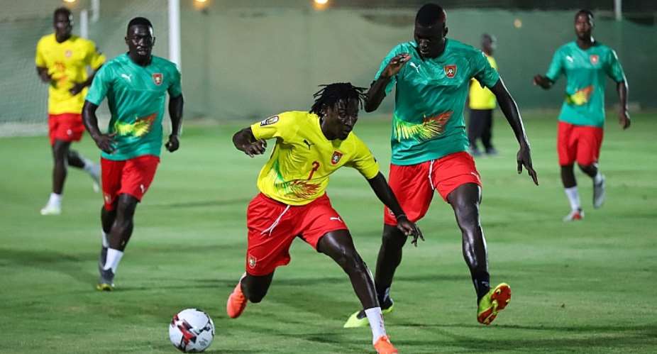 PICTURES: Guinea Bissau Hold Final Training Session Ahead Of Ghana Clash