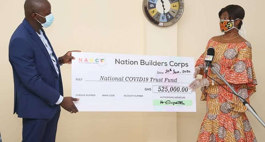 True Nation Builders; NABCO Donates GHC525, 000 To National COVID-19 Fund