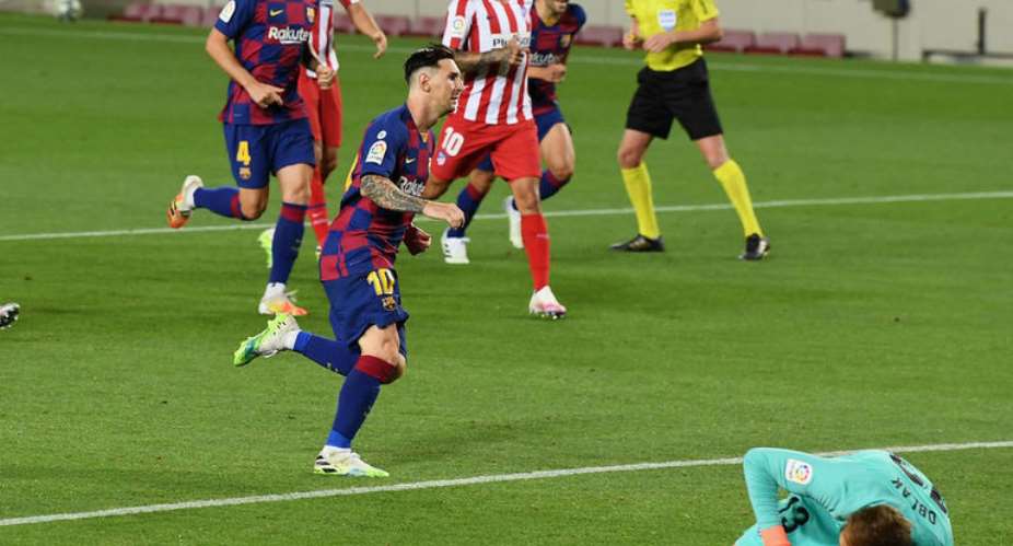 Lionel Messi Scores His 700th Career Goal Against Atletico Madrid
