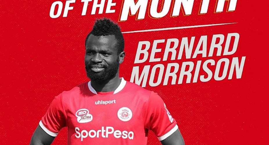 Bernard Morrison named Simba SC Player of the Month accolade