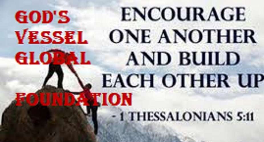 Let us encourage one another and build each other up
