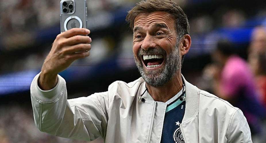 Getty ImagesImage caption: Klopp has been working as a pundit for German TV at the World Cup
