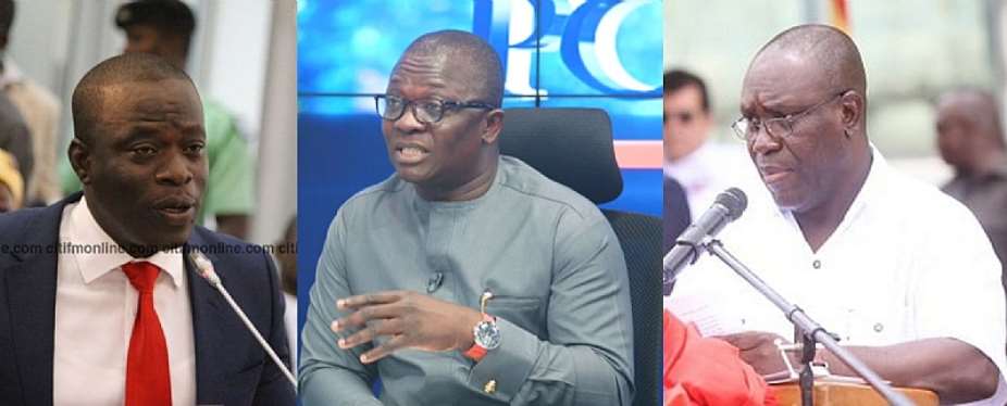 Mr. Bryan Acheampong, and Dr. Yaw Baah, TUC secretary general