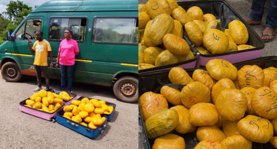 Police arrest two with 73 parcels of suspected cannabis, reject GH¢300,000 bribe