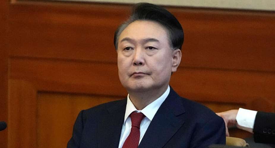 File photo: South Koreas impeached president Yoon Suk Yeol attends a hearing of his impeachment trial at the Constitutional Court in Seoul on February 11, 2025. -  Lee Jin-man, AP