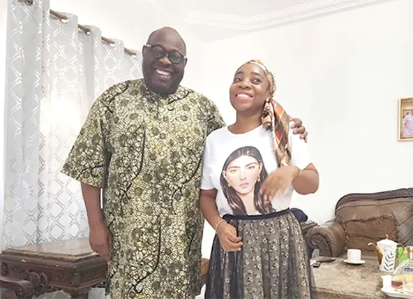 Moesha Boduong and Dele Momodu