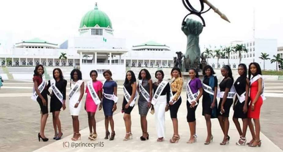 The Nigeria University Carnival Queen Contestants Hosted By Senate Presidency At NASS Complex