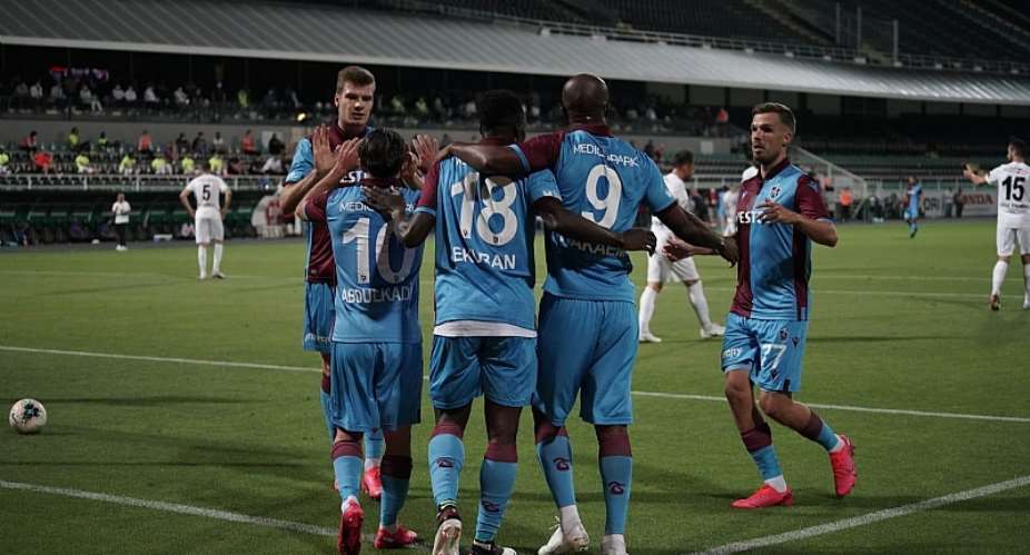 Forward Caleb Ekuban Scores For Trabzonspor In 2-1 Defeat To Denizlispor In Turkey