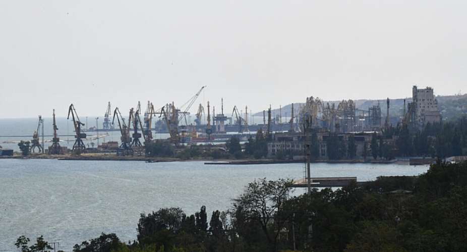 A view of the Azov Sea port city of Mariupol in southeastern Ukraine on July 16, 2025. -  Olga Maltseva, AFP
