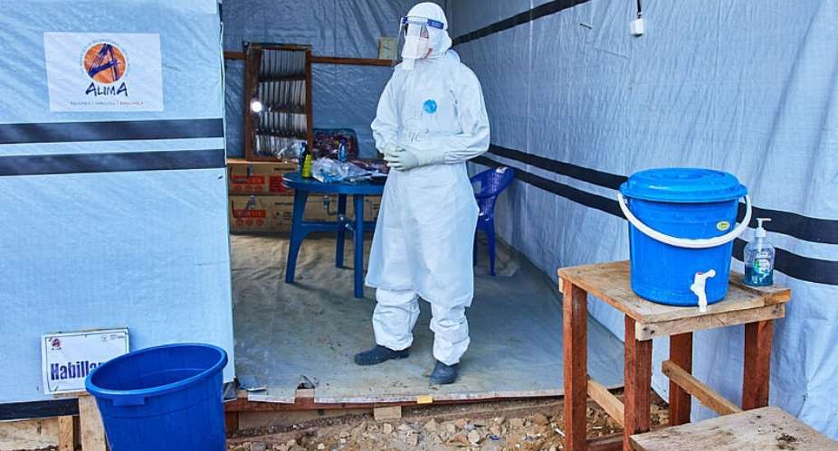 A health worker stands at the Evangelical Medical Center in Bunia, eastern Congo, Friday, July 3, 2026. -  Dirole Lotsima Dieudonn, AP Photo