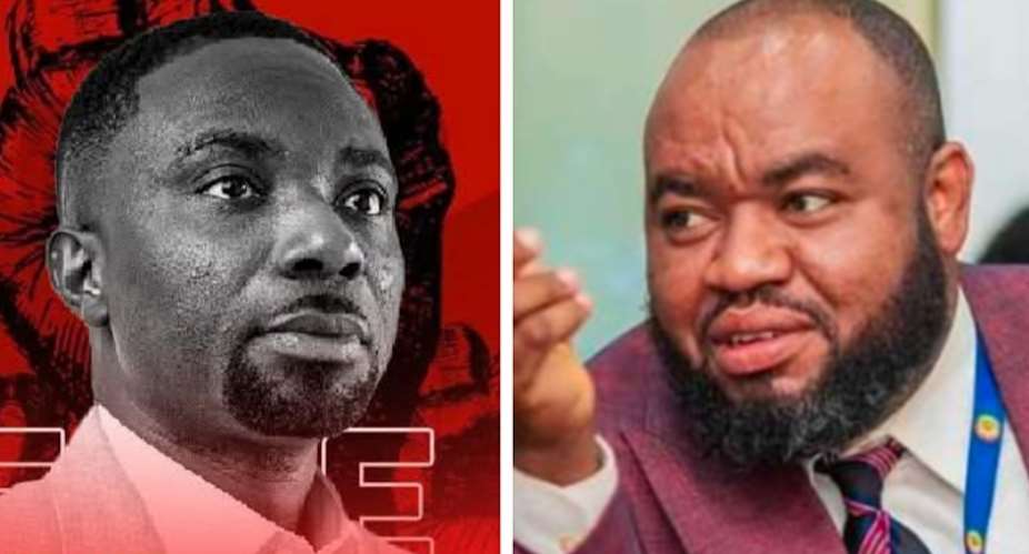 Denis Miracles Aboagye left and Mohammed Adams Sukparu