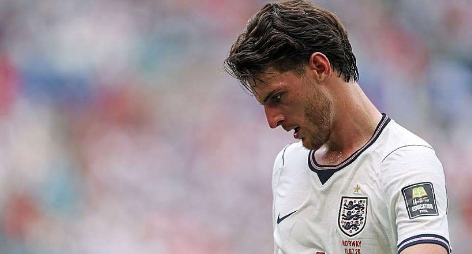 Getty ImagesImage caption: Declan Rice was withdrawn at half-time during Englands quarter-final win against Norway