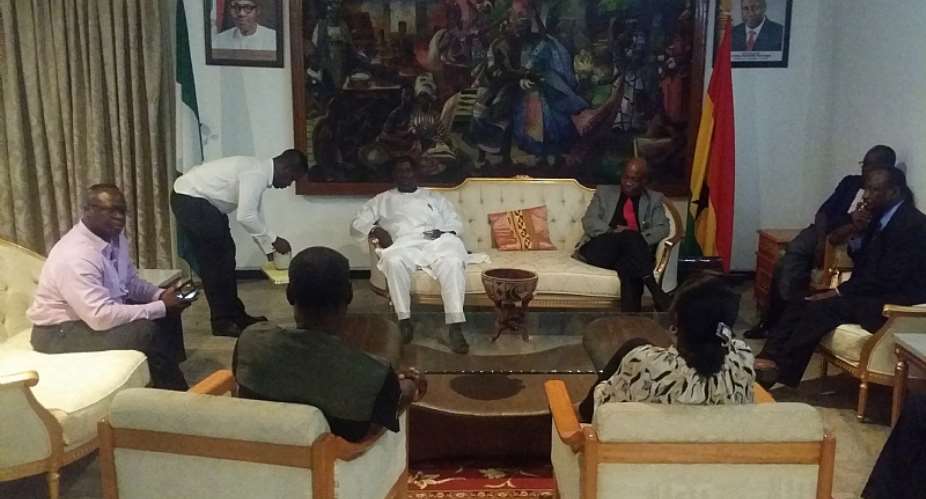 Petroleum Minister Pays Courtesy Call On Ghanas High Commissioner To Nigeria