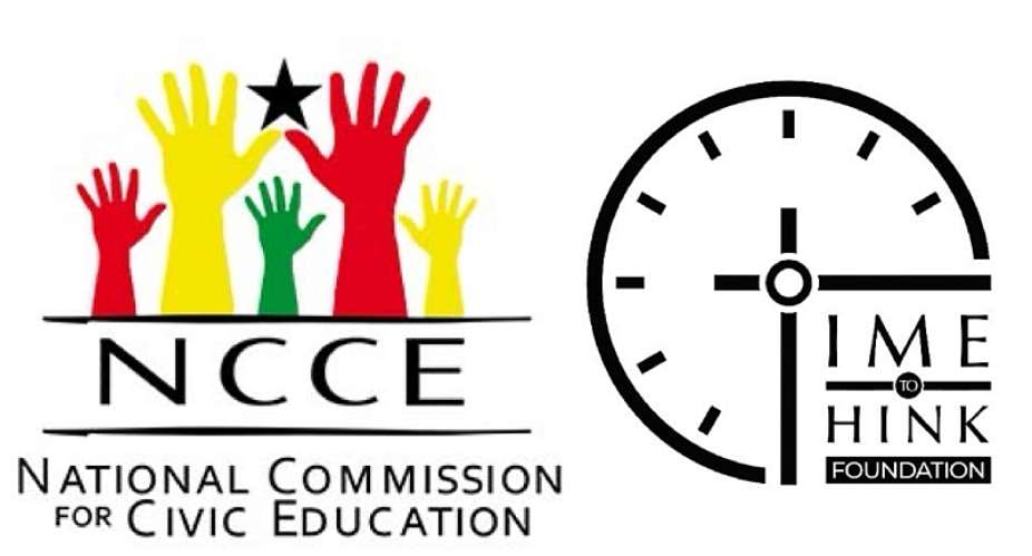 Logo of the NCCEleft and logo of the Time to Think Foundation
