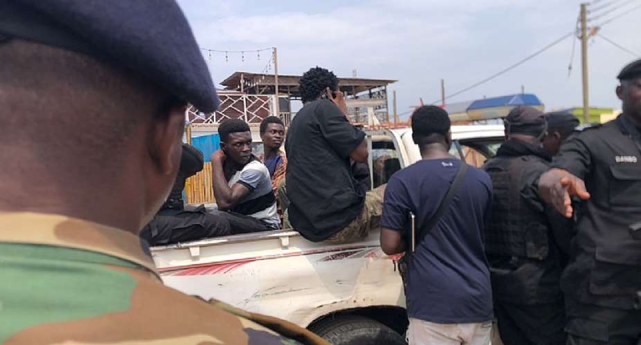 13 persons arrested for illegally developing land at Teshie Military shooting range