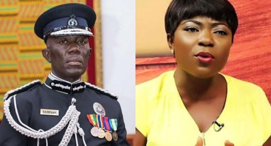 Inspector General of Police (IGP), Dr. George Akuffo Dampareleft and Broadcaster Vim Lady