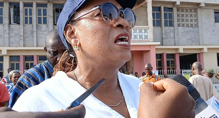 Former Member of Parliament for Awutu Senya East, Mavis Hawa Koomson,