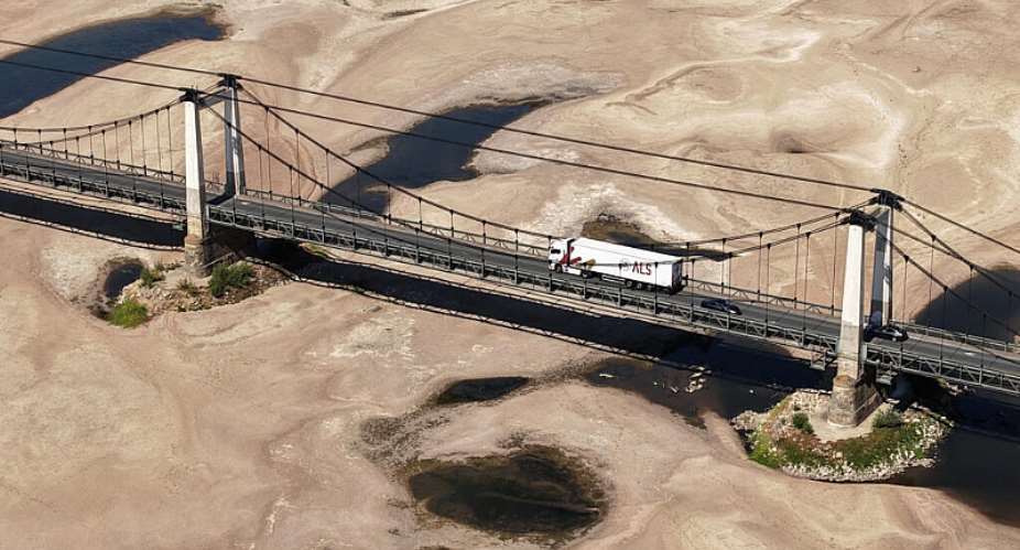 Sandbanks of the Loire River pictured in Montjean-sur-Loire on July 9 amid a worsening drought as France sizzled under yet another heatwave this week. -  Stphane Mah, Reuters
