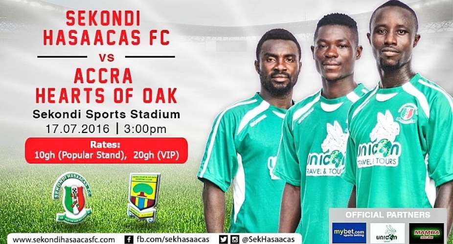 Ghana Premier League Preview: Sekondi Hasaacas vs Hearts of Oak- Doo Boys vow to hand Phobians season's first away defeat